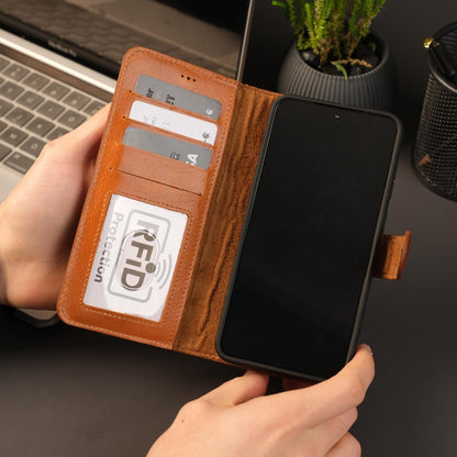 Leather Samsung Galaxy S25 Wallet Case | Buffalo
