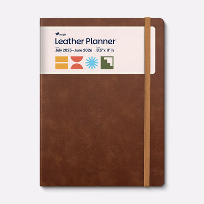 Leather Planner Jun 2025 - Jul 2026