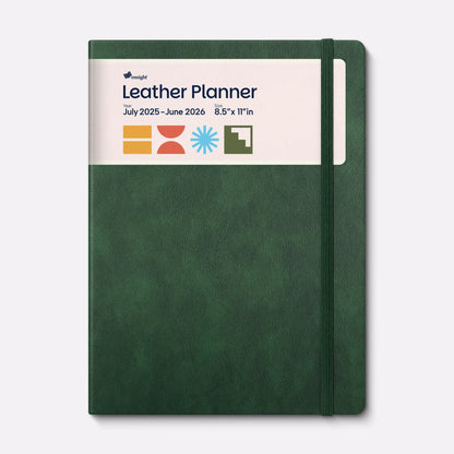 Leather Planner Jun 2025 - Jul 2026