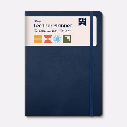Leather Planner Jun 2025 - Jul 2026