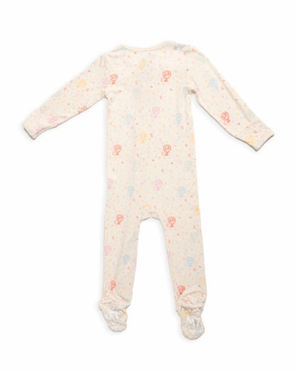 Leo Bamboo Zipper Footie