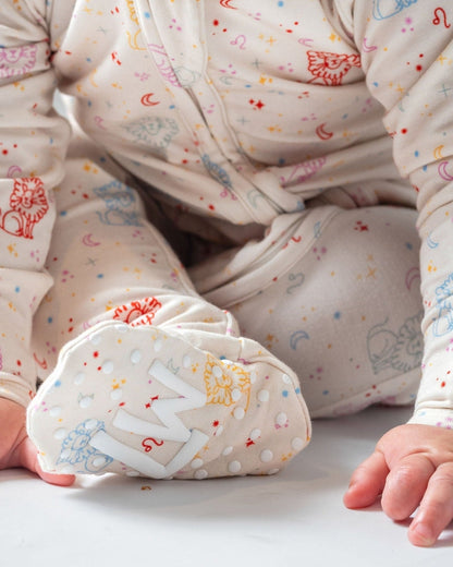 Leo Bamboo Zipper Footie