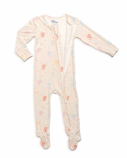 Leo Bamboo Zipper Footie