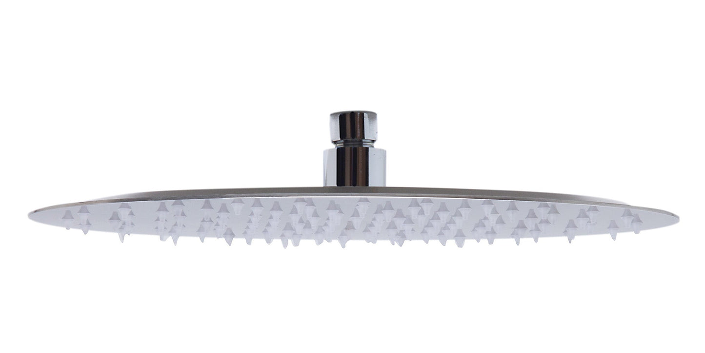 ALFI brand RAIN128 12" Oval Ultra Thin Rain Shower Head