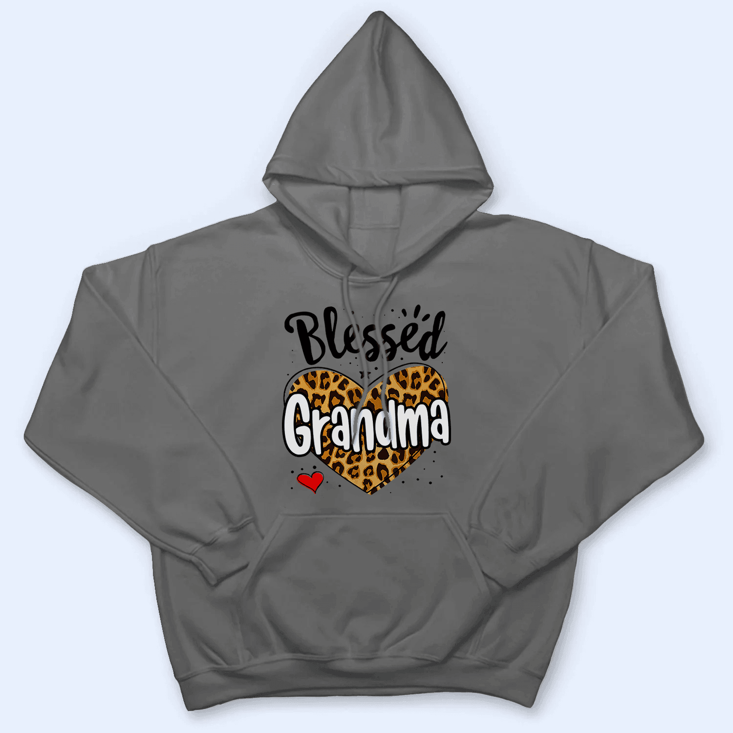Leopard Blessed Grandma - Personalized Custom T Shirt - Birthday, Loving, Funny Gift for Grandma/Nana/Mimi, Mom, Wife, Grandparent