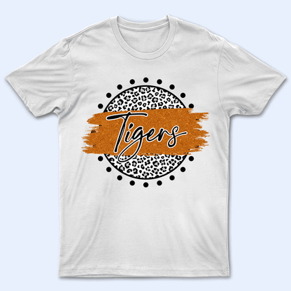 Leopard Brush Mascot - Personalized Custom T Shirt - Birthday, Loving, Funny Gift for Teacher, Kindergarten, Preschool, Pre K, Paraprofessional