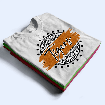 Leopard Brush Mascot - Personalized Custom T Shirt - Birthday, Loving, Funny Gift for Teacher, Kindergarten, Preschool, Pre K, Paraprofessional