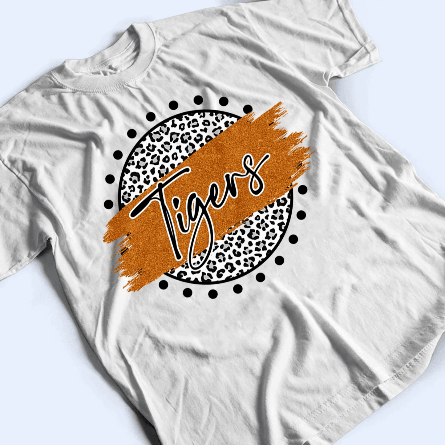 Leopard Brush Mascot - Personalized Custom T Shirt - Birthday, Loving, Funny Gift for Teacher, Kindergarten, Preschool, Pre K, Paraprofessional