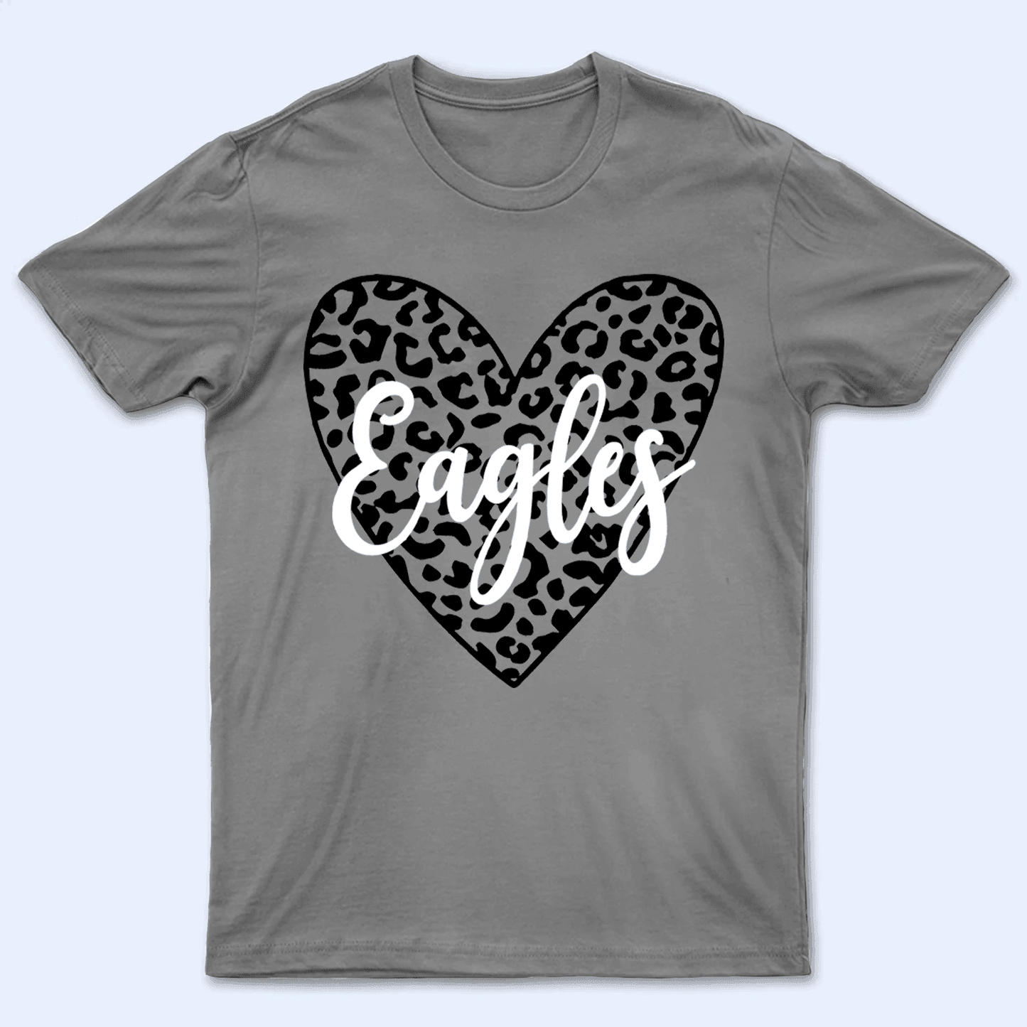 Leopard Heart School Mascot - Personalized Custom T Shirt - Birthday, Loving, Funny Gift for Teacher, Kindergarten, Preschool, Pre K, Paraprofessional