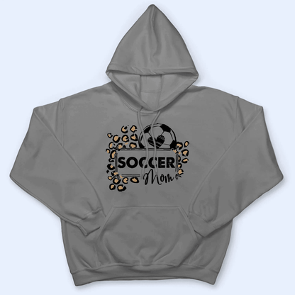 Leopard Print Sport Mom Design - Baseball/Softball/Football Personalized Custom T Shirt - Gift for Grandma/Nana/Mimi, Mom, Wife, Grandparent