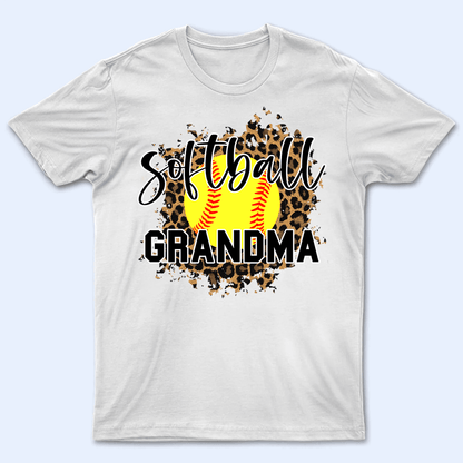 Leopard Sport Grandma - Personalized Custom T Shirt - Birthday, Loving, Funny Gift for Grandma/Nana/Mimi, Mom, Wife, Grandparent