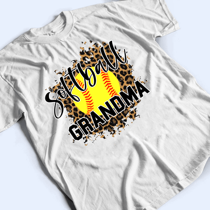 Leopard Sport Grandma - Personalized Custom T Shirt - Birthday, Loving, Funny Gift for Grandma/Nana/Mimi, Mom, Wife, Grandparent