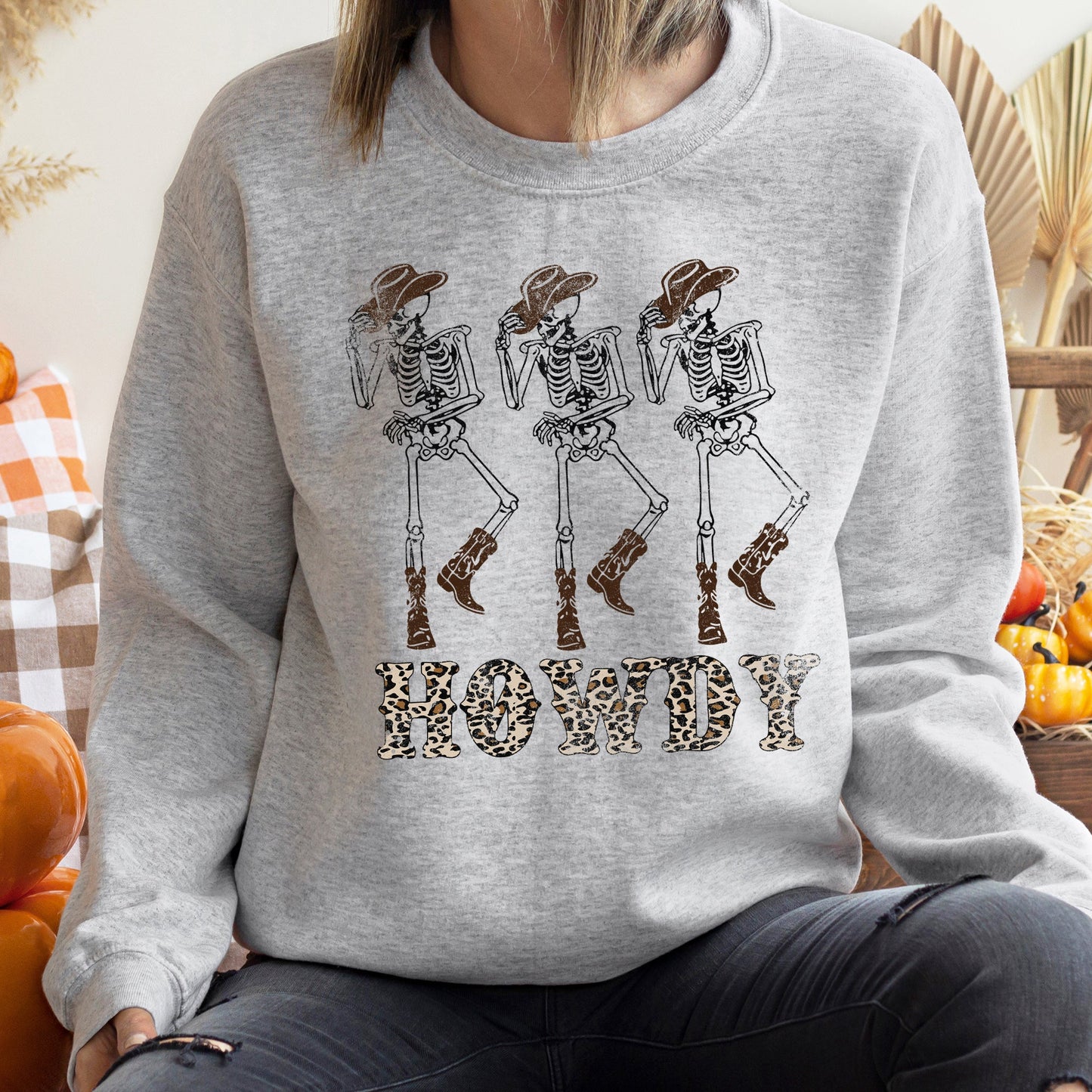 Howdy Leopard Halloween Sweatshirt