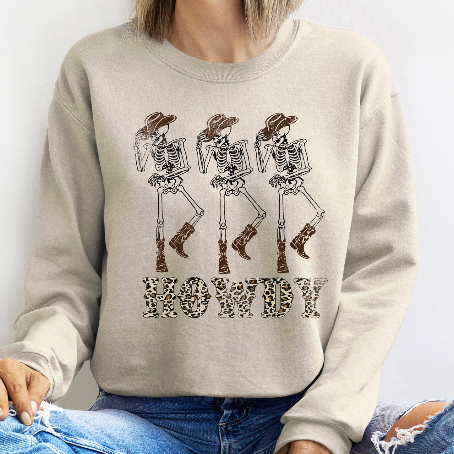 Howdy Leopard Halloween Sweatshirt