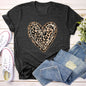 Leopard Print Heart, Super Soft Tshirt, Valentine's Day