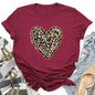 Leopard Print Heart, Super Soft Tshirt, Valentine's Day