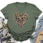 Leopard Print Heart, Super Soft Tshirt, Valentine's Day