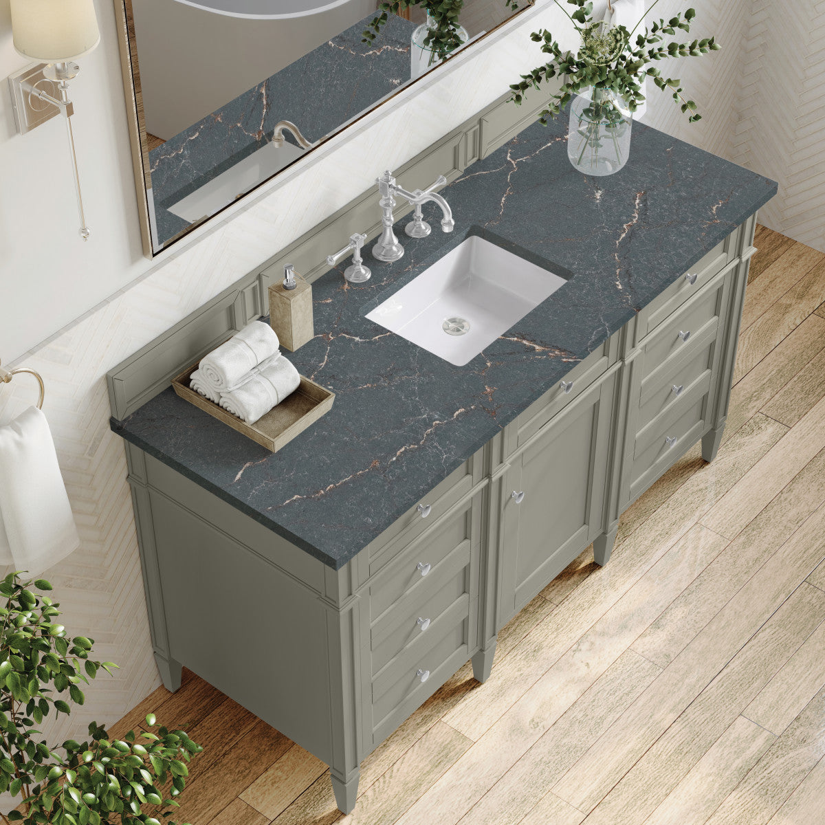 Brittany 60" Single Vanity Cabinet