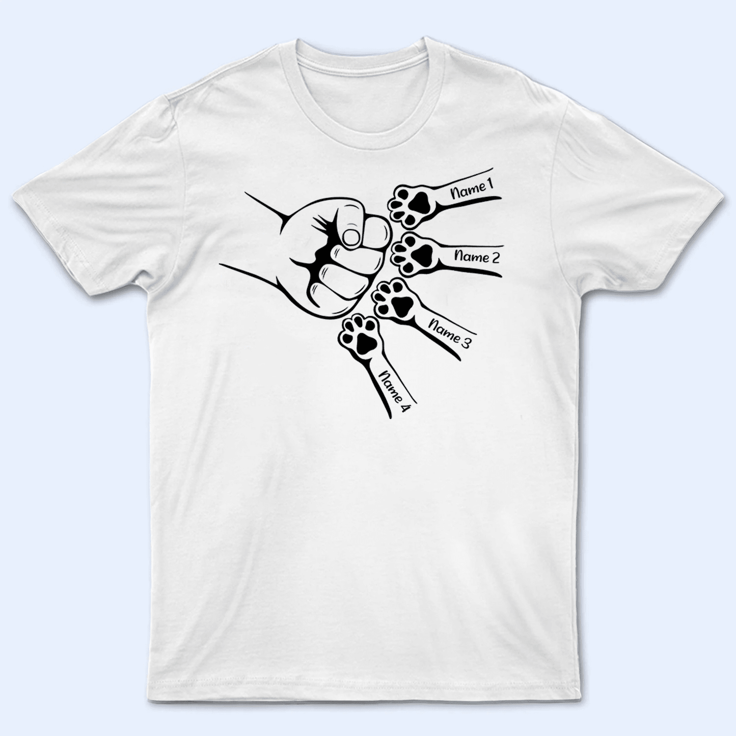 Let's Make Fist Bumps - Personalized Custom T Shirt - Birthday, Loving, Funny Gift For Dog Dad, Dog Owner, Dog Lovers