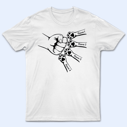Let's Make Fist Bumps - Personalized Custom T Shirt - Birthday, Loving, Funny Gift For Dog Dad, Dog Owner, Dog Lovers