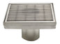 ALFI brand  ABSD55D 5" x 5" Square Stainless Steel Shower Drain with Groove Lines