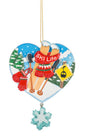 Ski Life Heart Ornament