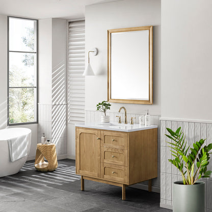 Laurent 36" Single Vanity Cabinet, Light Natural Oak