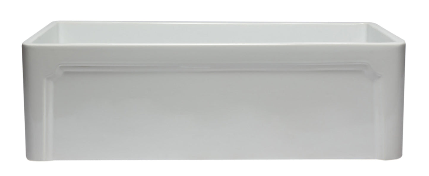 ALFI brand AB3320SB 33 inch Black Reversible Single Fireclay Farmhouse Kitchen Sink