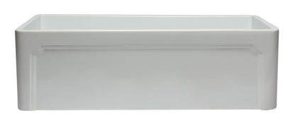 ALFI brand AB3320SB 33 inch Black Reversible Single Fireclay Farmhouse Kitchen Sink