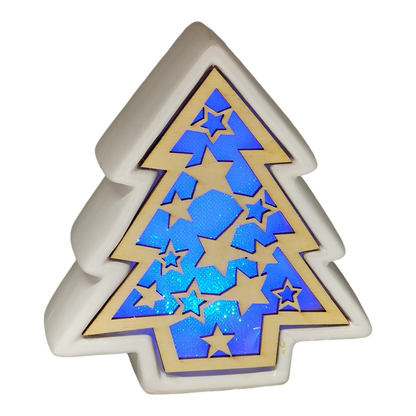 Color Changing Dolomite & Wood Decor - Tree