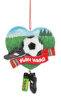 Play Hard Heart Ornament - Soccer