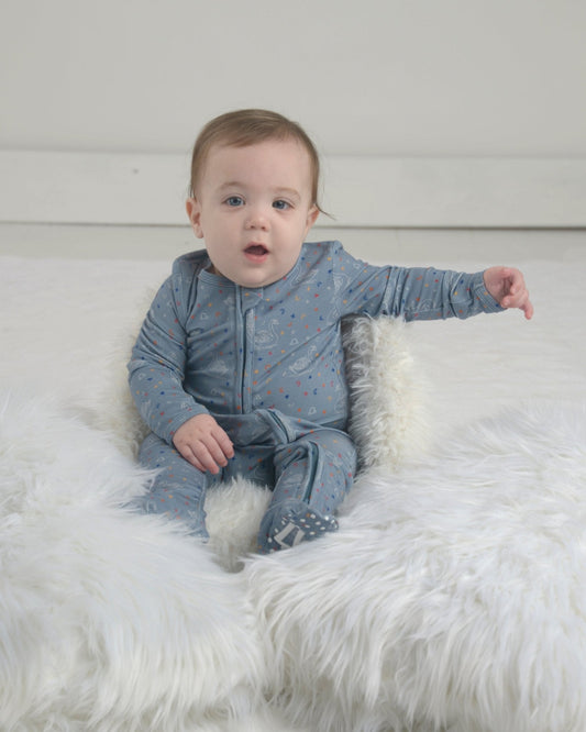 Libra Bamboo Zipper Footie