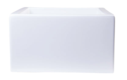 ALFI brand AB2418ARCH Arched Apron Thick Wall Fireclay Single Bowl Farm Sink