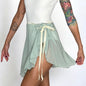 Pistachio Light Green Chiffon Ballet Wrap Skirt - Classical
