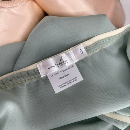 Pistachio Light Green Chiffon Ballet Wrap Skirt - Classical