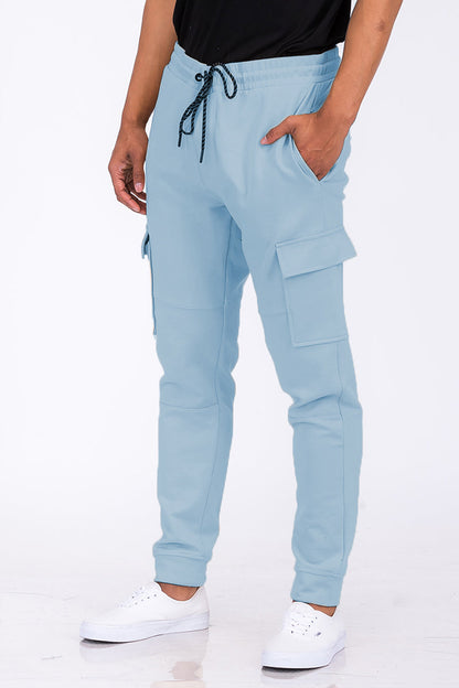 Cotton Blend Cargo Joggers with Elastic Drawstring | Apparel | Kitchen + Metal