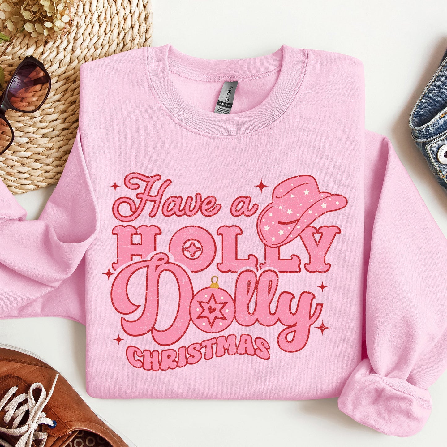 Holly Dolly Christmas, Country Music, Christmas Sweatshirt