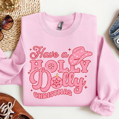 Holly Dolly Christmas, Country Music, Christmas Sweatshirt