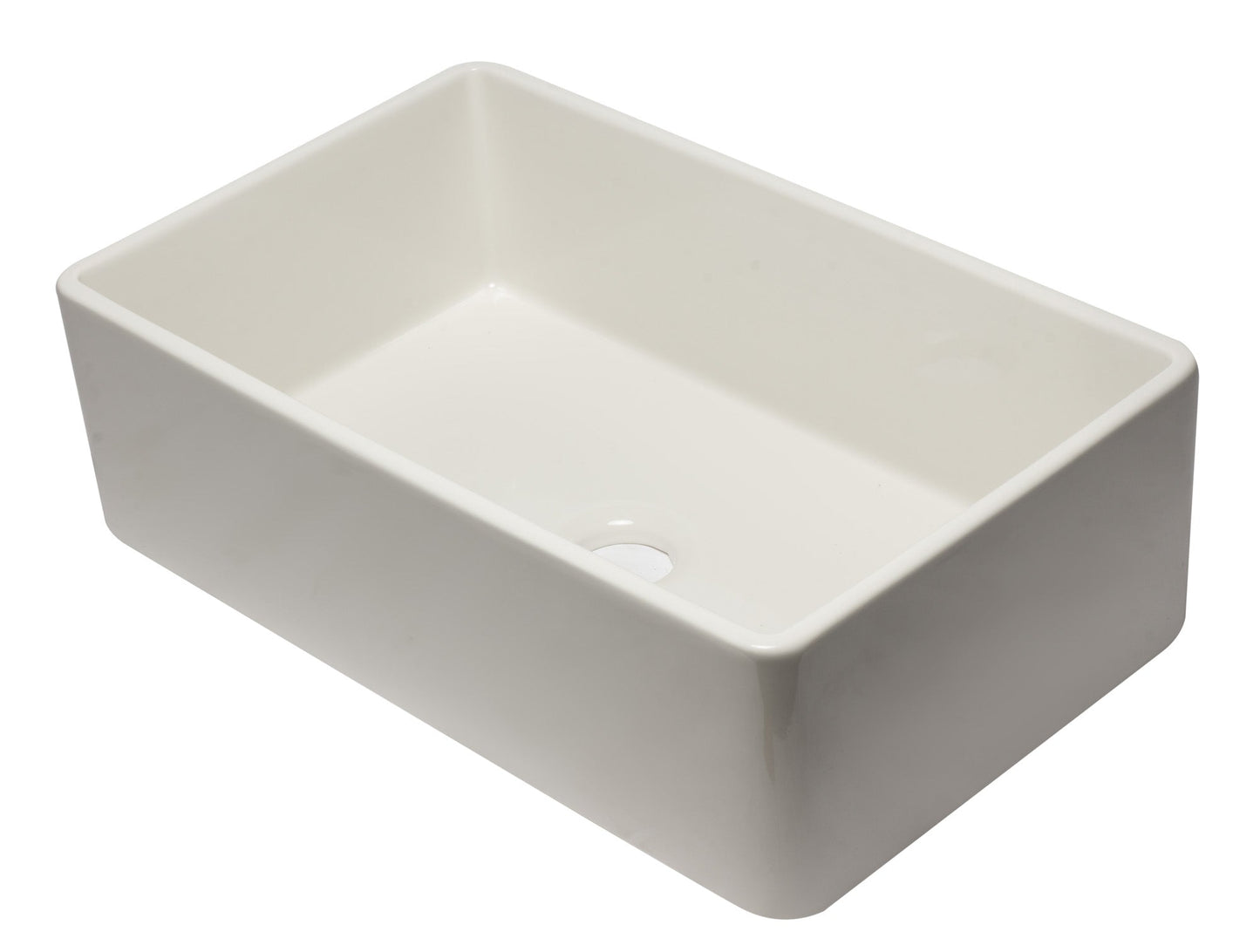 ALFI brand AB3320SB 33 inch Black Reversible Single Fireclay Farmhouse Kitchen Sink