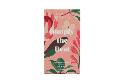 Rose + Lily Shower Steamers |  2 pack gift set