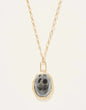 Linden Necklace 30" Carver Hematite