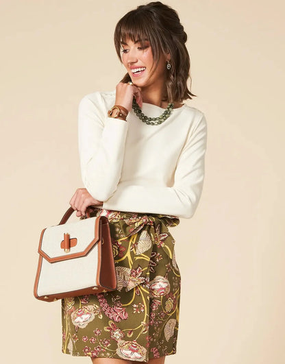 Linden Stretch Skirt - Jones Hundred Olive