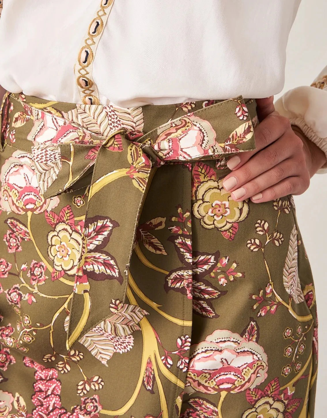 Linden Stretch Skirt - Jones Hundred Olive