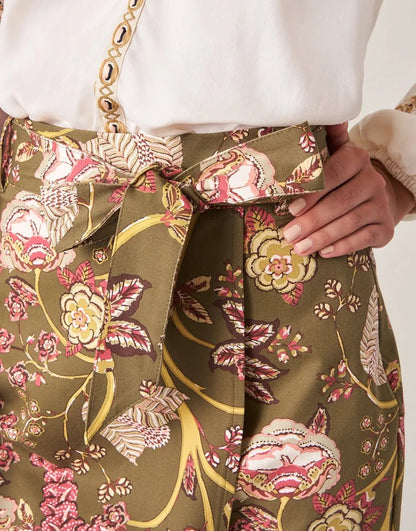 Linden Stretch Skirt - Jones Hundred Olive