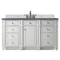 Bristol 60" Single Vanity Cabinet, Bright White