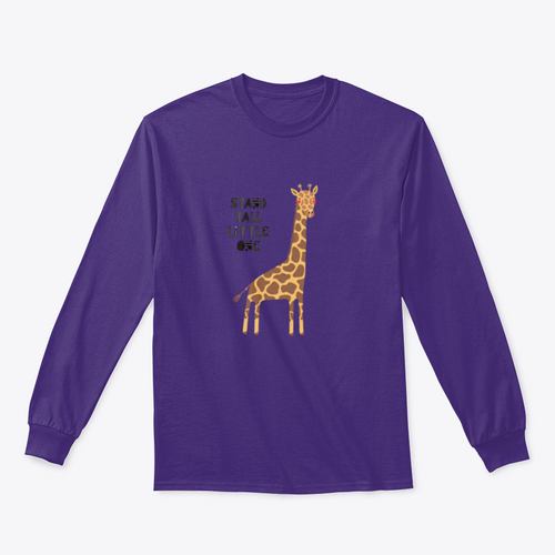 Hand Drawn Vector Illustration Of A Cute Funny Giraffe, With Lettering | Binge T-shirt Shop