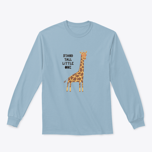 Hand Drawn Vector Illustration Of A Cute Funny Giraffe, With Lettering | Binge T-shirt Shop