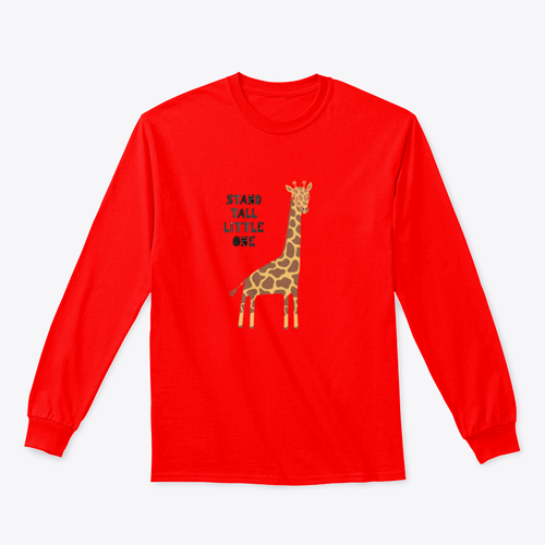 Hand Drawn Vector Illustration Of A Cute Funny Giraffe, With Lettering | Binge T-shirt Shop