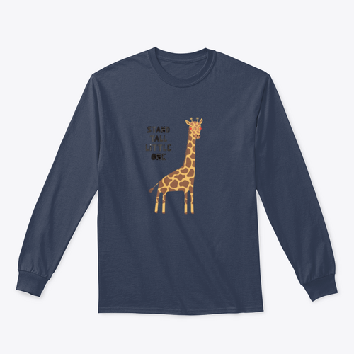 Hand Drawn Vector Illustration Of A Cute Funny Giraffe, With Lettering | Binge T-shirt Shop