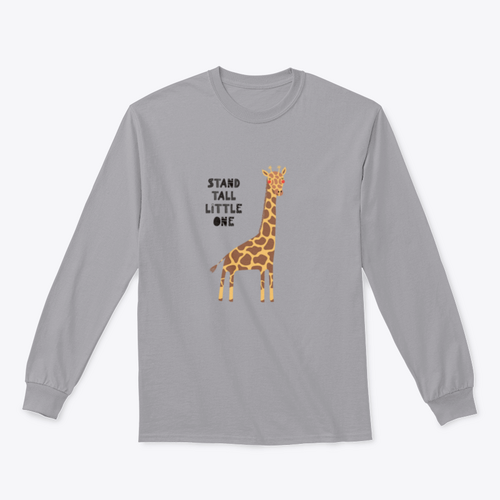 Hand Drawn Vector Illustration Of A Cute Funny Giraffe, With Lettering | Binge T-shirt Shop